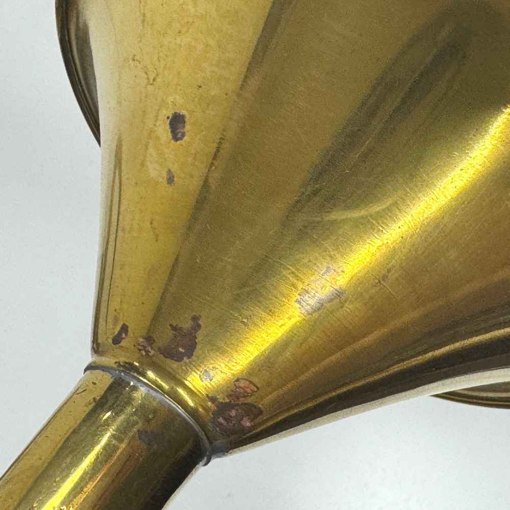 Vintage Large Brass French Horn- Christmas decor 21 inch - Picture 8 of 8
